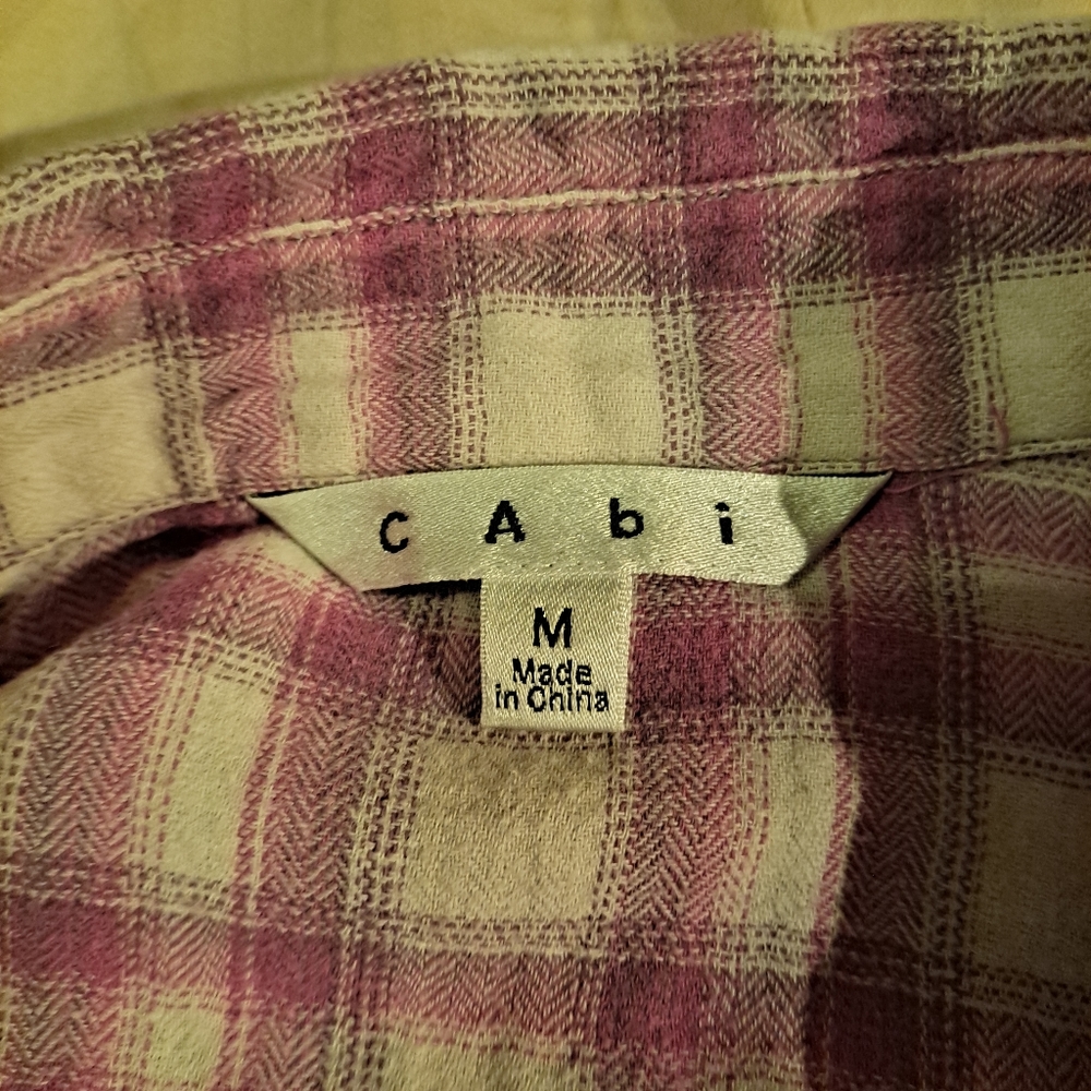 Cabi plaid top